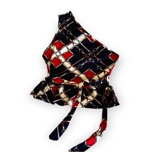 SHEIN One Shoulder Belt Tie Waist Top